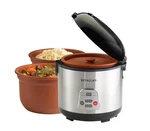 Vitaclay Rice Slow Cooker 2-IN-1 Pot 3 Qt 6-CUP Capacity Versatile Cooking. Fixed Price $137.99.
