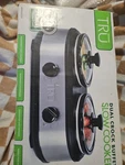 Tru Dual Crock Buffet Slow Cooker SC2125 2X1.5QT Stainless Steel. Fixed Price $29.99.