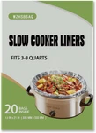 Slow Cooker Liners 20PCS, Large 13 X 21 Disposable Cooking Bags For 3QT To 8QT. Fixed Price $13.93.