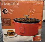 Beautiful 6QT Programmable Slow Cooker Red Touch-activated Display. Fixed Price $34.94.