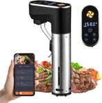 Outohome 1300W Sous Vide Cooker Machines, Wifi/app, Precise Immersion Circulator. Fixed Price $69.95.