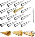 Ambestar Large Cream Molds 5-INCH, 16 Pcs Horns Pastry With Cle. Fixed Price $17.50.