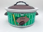 Rival Football Crock Pot SCVS300 The 50 Yard Line Slow Cooker 3.5 Quart. Fixed Price $24.99.