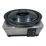 Rare Crock Pot SCCPTP600-S 6QT Stainless Black Oval Slow Cooker ( Read Des). Fixed Price $148.50.