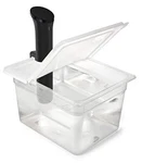 Sous Vide Container With Collapsible Hinged Plastic Lid Bundle 12 Quart Everie. Fixed Price $39.79.