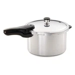 Presto 01282 Quart Aluminum Pressure Cooker, Regulator & Cover Lock, Silver. Fixed Price $79.99.
