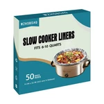 Slow Cooker Liners, 50 Cooking Bags, Oversized Disposable Pot Plastic B.... Fixed Price $23.74.