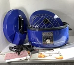 Nesco Air Dutch Oven Blue Quart 4116-15 Rack Manual Cover Roaster. Fixed Price $79.00.