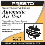Presto Automatic Air Vent For 1977 Pressure Canners & Cookers. #09911. Fixed Price $5.96.