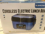 Hugmazing Cordless Electric Lunch Box Rechargeable Self-heating Food Warmer. Fixed Price $179.00.