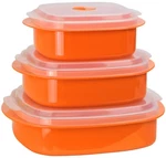 Reston Lloyd Calypso Basics Microwave Cookware, Steamer & Storage Set, Orange. Fixed Price $35.97.