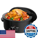 Kiss The Water 8 Quart Roaster Oven Self-basting Lid Turkey Roasting Pan. Fixed Price $69.78.