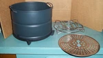 Qt Instant Pot Air Fryer Basket, Stand, Tray For Duo Crisp Pro AF8. Fixed Price $34.99.