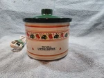 Vintage 80S Rival Little Dipper Crock Pot Slow Cooker Server Fondue Warmer Works. Fixed Price $14.00.