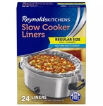Reynolds Kitchens Slow Cooker Liners, Regular Size (24 Ct.) Free Shipping Usa. Fixed Price $17.99.