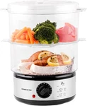 Ovente 2-TIER Electric Food Steamer, 5 Quart Stainless Steel Stackable Coo. Fixed Price $70.15.