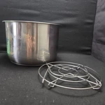 Instant Pot Duo Plus 60 Qt Pressure Cooker Inner With Rack Only. Fixed Price $24.90.