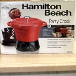 Hamilton Beach Party Crock Pc Red Cookset 1.5 Qt Warmer 33410 New Open Box. Fixed Price $36.95.