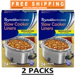 Pack - Reynolds Kitchens Slow Cooker Liners, Regular Size (24 Ct.). Fixed Price $33.88.