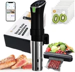 Cruxo 1100W Sous Vide Cooker Kit With App Control, Immersion Circulator, Led Dis. Fixed Price $68.79.