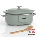 Magnifique Programmable Casserole Slow Cooker, 8-IN-1 Multi 4 Quart Olive. Fixed Price $266.46.