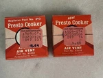(2) Presto Cooker Air Vents Part # 82058 Vintage New Open Box. Fixed Price $9.49.
