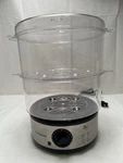 Ovente 2TIER Electric Food Steamer FS62S 5QT Capacity Stainless Steel Base Timer. Fixed Price $24.99.
