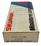 Sylvania Miniature Lamp Bulbs 120-PIECE Lot (10 Per Box). Fixed Price $29.95.