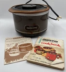 Vintage Rival Crock-ette Stoneware Slow Cooker 1 Quart Model 3200 Works. Fixed Price $15.67.