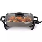 Presto 16-IN. Ceramic Electric Skillet With Glass Cover, Cool-touch Handles. Fixed Price $48.99.