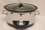 Wolfgang Puck Bistro Collection Electric Slow Cooker Stainless Model BESC0006 E6. Fixed Price $75.26.
