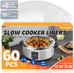 60 Pack Slow Cooker Liners, Large Size 13"X 21" Cooking Bags Disposable Pot. Fixed Price $30.55.