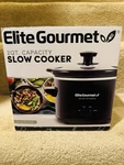 Elite Gourmet MST239X Electric Slow Cooker, Adjustable Quarts, Black - New/nib. Fixed Price $21.99.