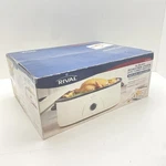 Rival Select Qt Roaster Oven White W/turkey Prep Kit Fits Up To 18LBS. Fixed Price $129.99.