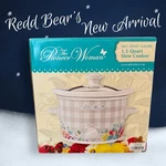 Brand New! Pioneer Woman Gingham Sweet Romance 1.5 Quart Slow Cooker. Fixed Price $17.80.