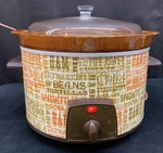 Crockery Slow Cooker Crockpot Montgomery Ward Model 86-46352 Vintage 5.5 Qt. Fixed Price $31.45.