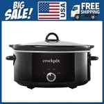 Crock-pot Manual 7-QUART Slow Cooker, Black. Fixed Price $34.97.