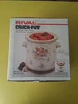 Rival Crock-pot Botanical Flowers Floral Slow Cooker Model 3150 Vintage Nos. Fixed Price $150.00.