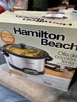 Hamilton Beach 5-QUART Slow Cooker (33453R). Fixed Price $37.99.