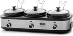Ovente Stainless Steel Triple Slow Cooker Buffet Server With Glass Lid & Temp.... Fixed Price $94.24.