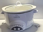 Rival Crock Pot Slow Cooker Removable Stoneware Qt White Model 38501. Fixed Price $49.95.