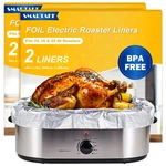 Smartake Foil Roaster Liners, 4-COUNT Disposable Turkey Oven Cooking Bags, Fi.... Fixed Price $35.77.
