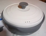 Living Well With Montel Grey Microwave Grill/cooker 2016 New. Fixed Price $25.00.