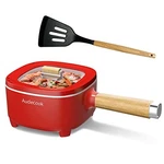Audecook Electric Hot Pot 2L, Non-stick Ceramic Glaze Frying Pan 8",. Fixed Price $53.99.