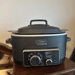 Ninja 3-IN-1 Cooking System MC702Q 15 Multi-cooker Slow Stove Topoven Works. Fixed Price $68.00.