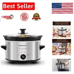 Elite MST-275XS Quart Electric Slow Cooker Stylish Stainless Steel Finish. Fixed Price $39.98.