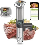 Kitchenboss Wifi Sous Vide Cooker: Ultra-quiet Machine Built-in Tft Silver. Fixed Price $149.00.