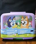 Bluey Bentgo Lunch Box - Purple Sparkles Leakproof, Dishwasher Safe For Kids. Fixed Price $17.99.