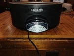 Crock Pot Smart Slow Cooker + Timer 6 Qt Black Model SCVP550 Tested Base Only. Fixed Price $39.00.