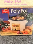 Vintage Regal Poly Pot Automatic Electric Slow Cooker Chocolate Brown Crock Nos. Fixed Price $75.00.